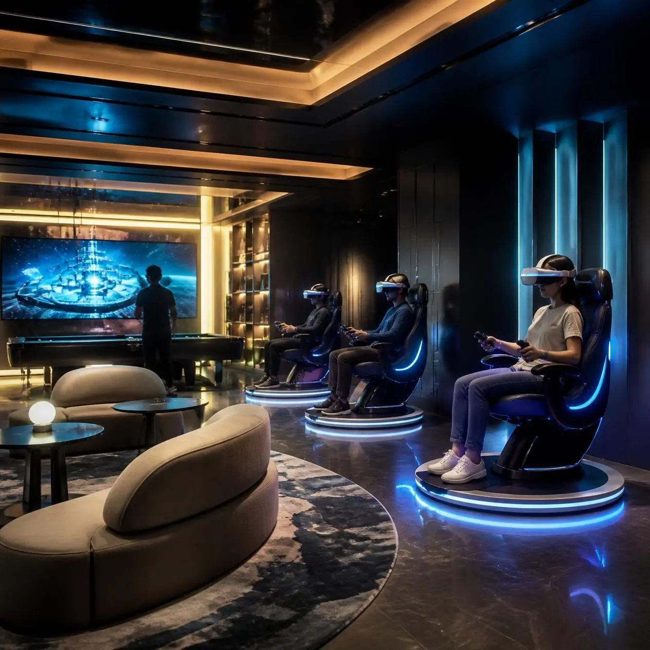 VR gaming zone at The Cascades Neopolis